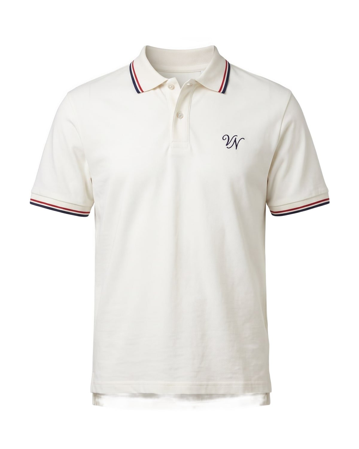 Boathouse Tipped Polo in Ecru