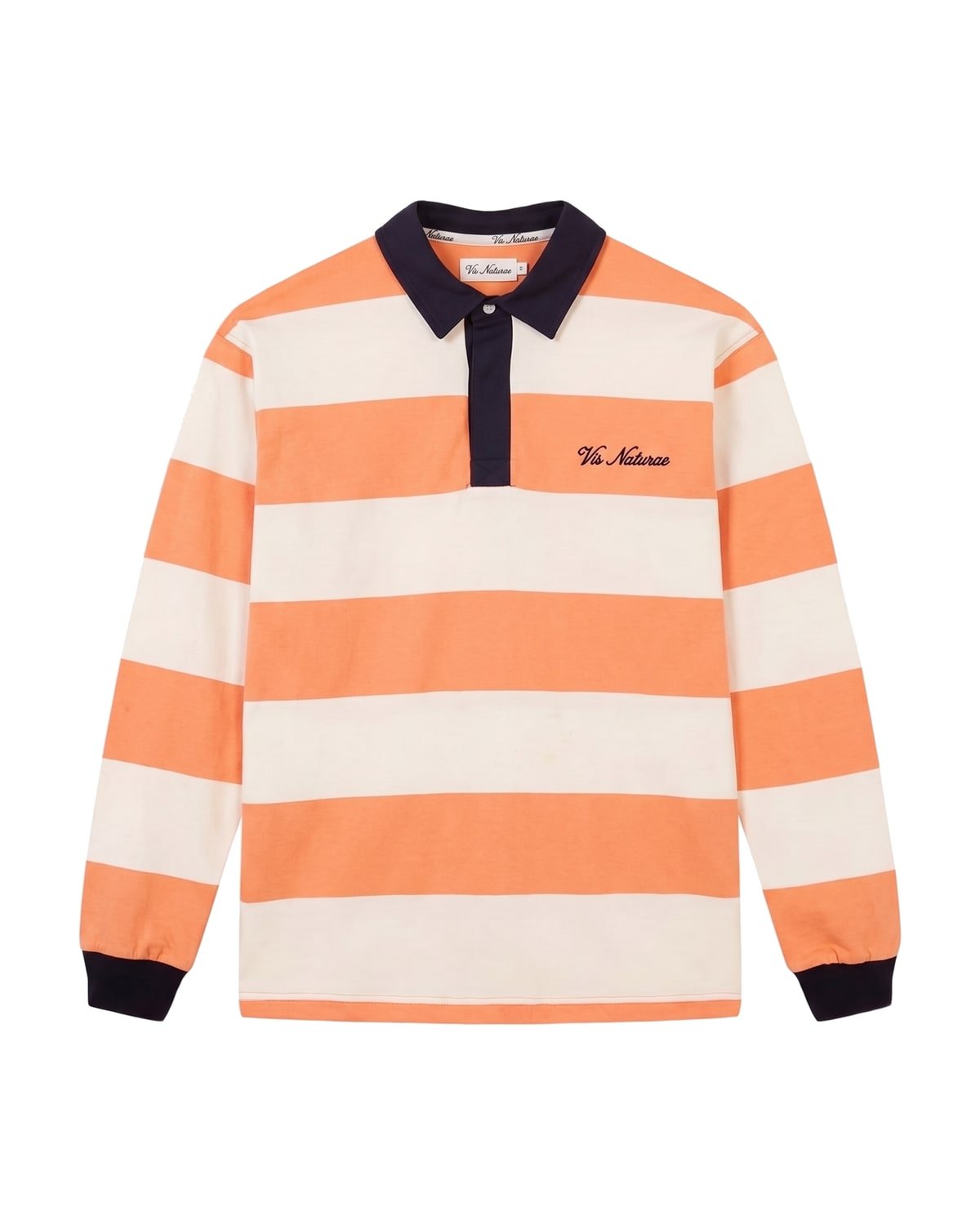 Breakwater Rugby Shirt in Clementine / Ecru