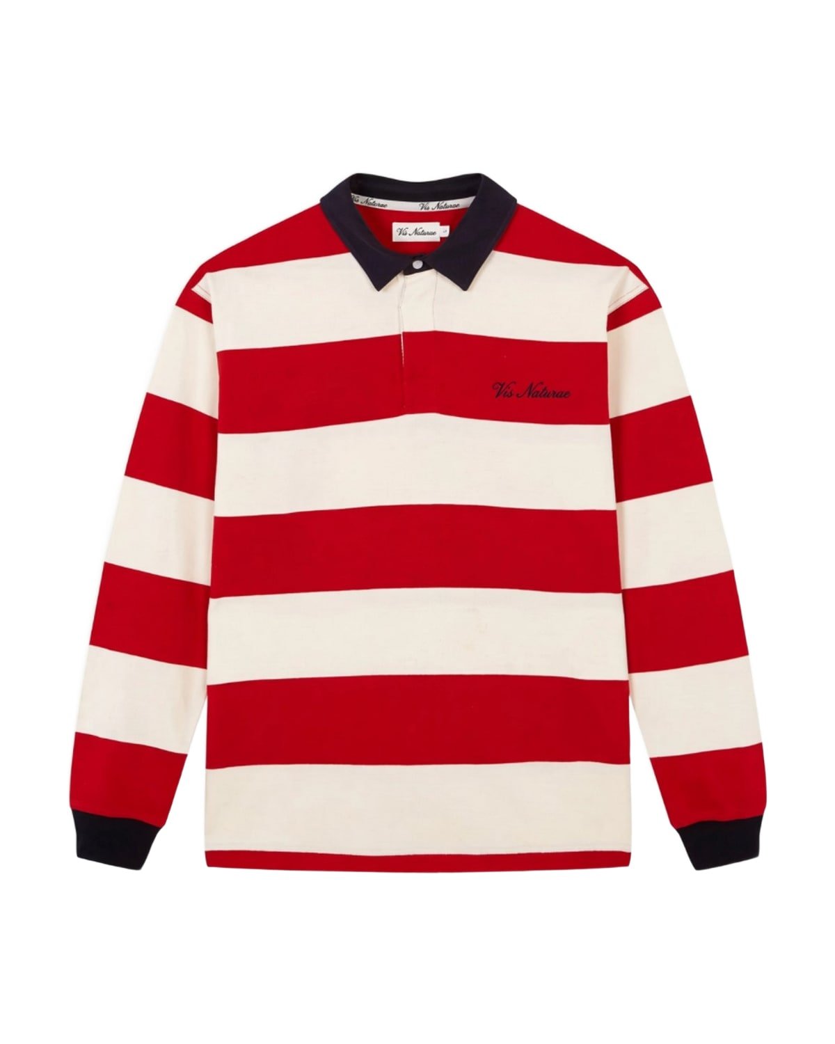 Breakwater Rugby Shirt in Red / Ecru