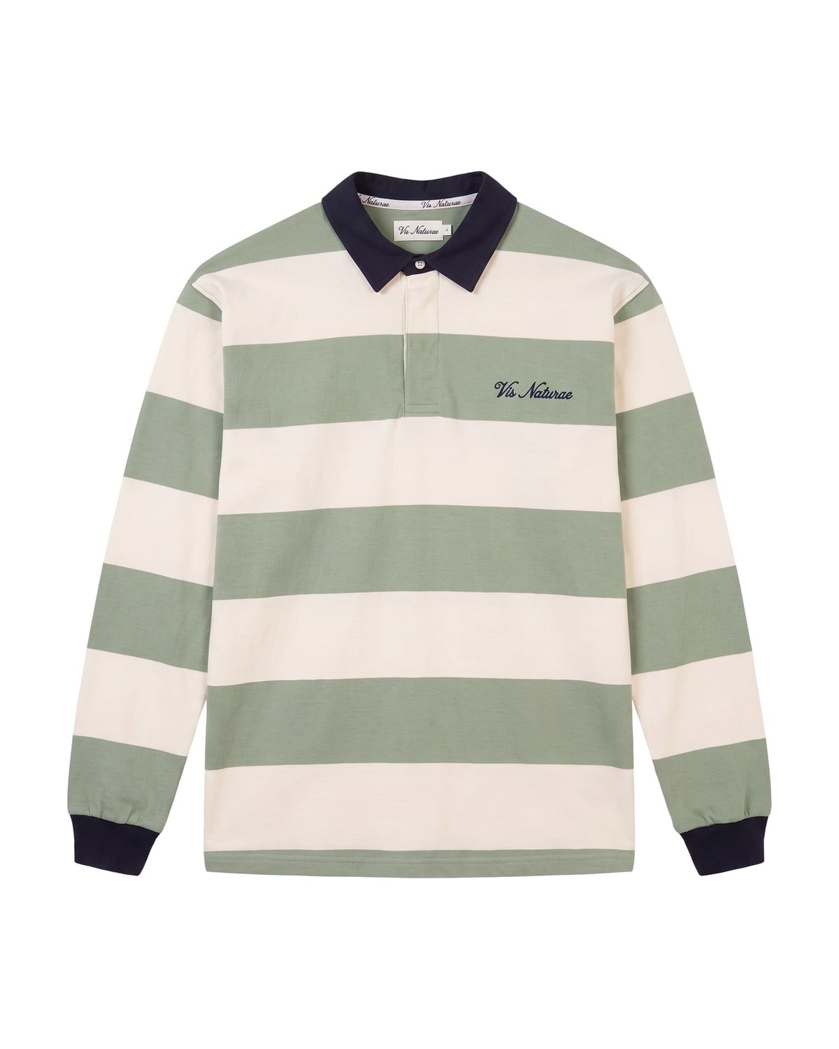 Breakwater Rugby Shirt in Sage / Ecru
