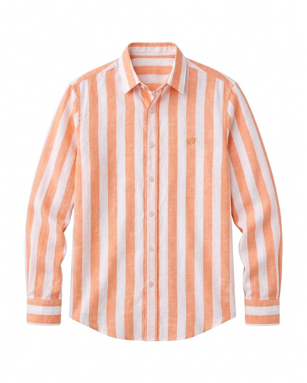Cabana Linen Shirt in Clementine