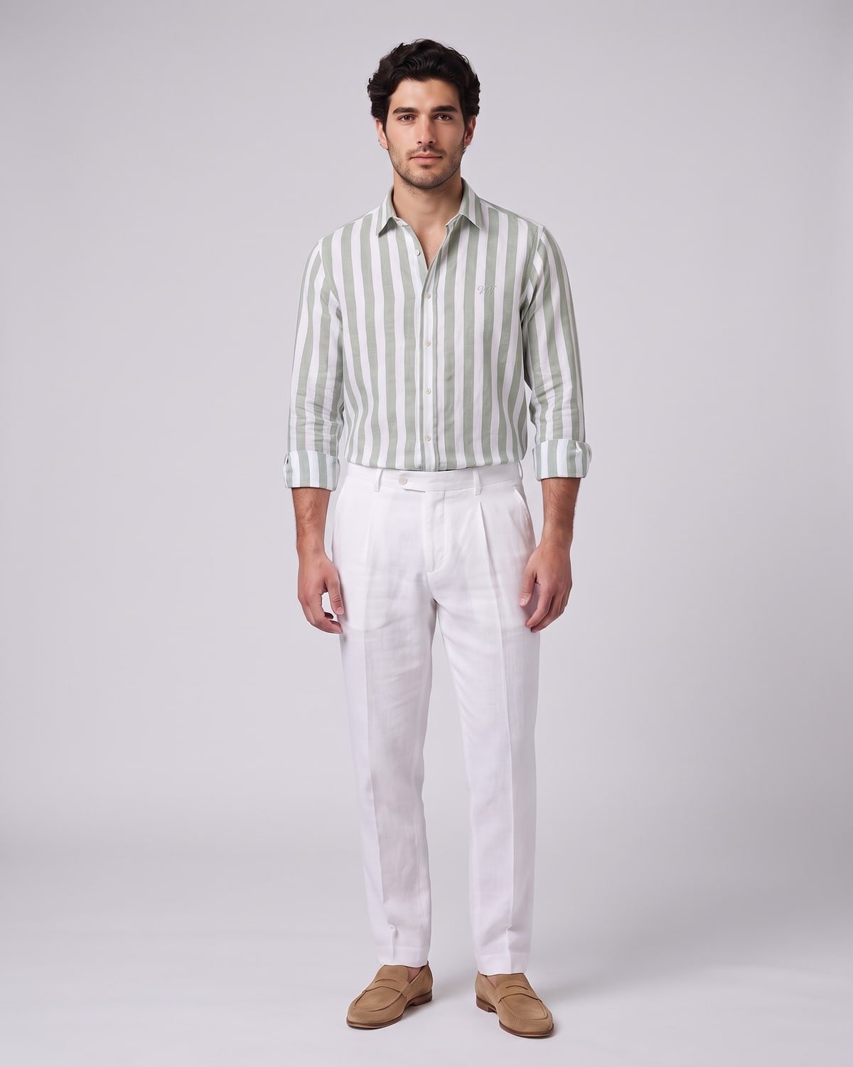 Cabana Linen Shirt, fabric detail