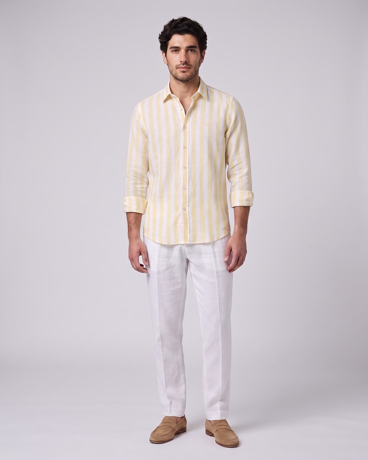 Cabana Linen Shirt, fabric detail