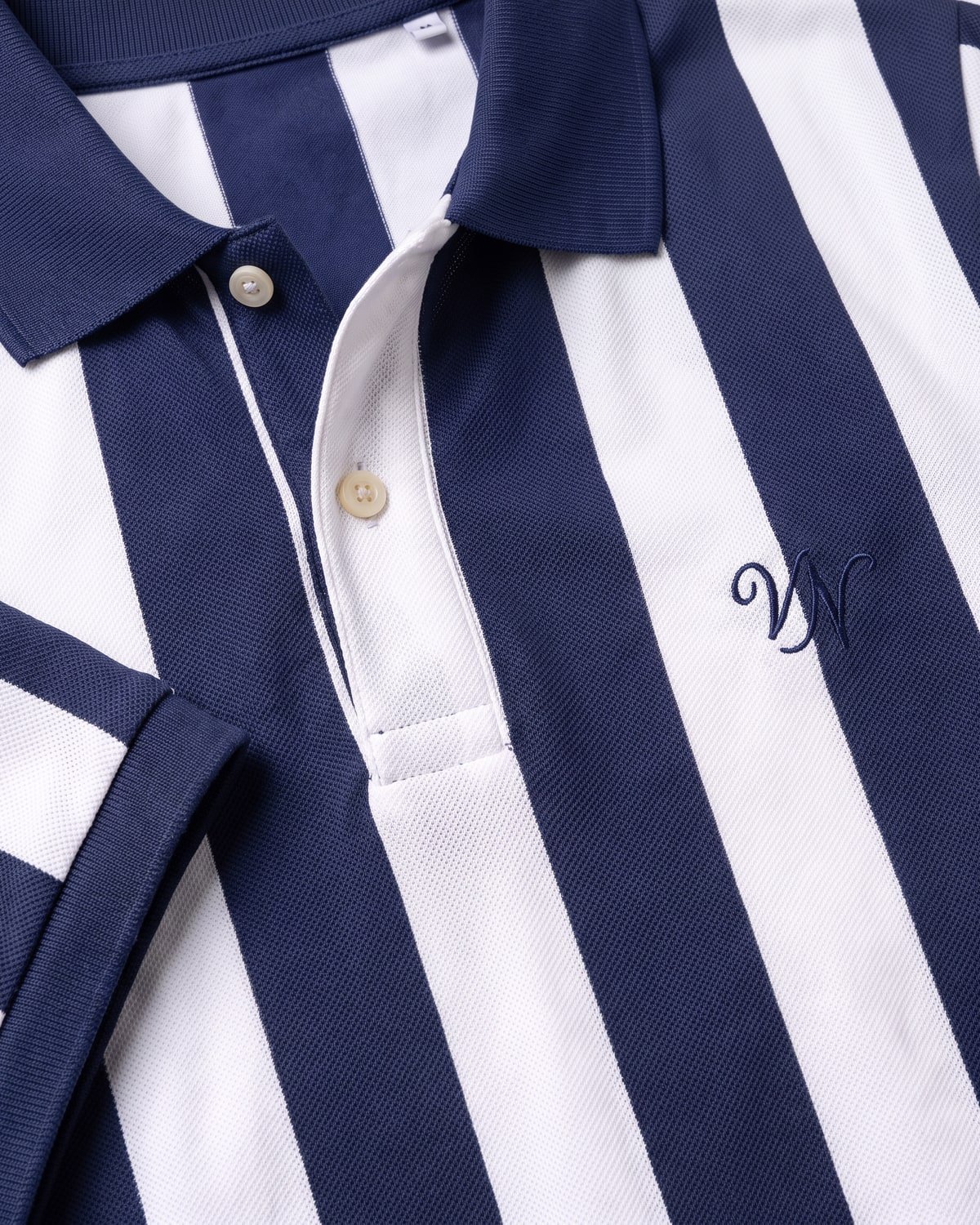 Cabana Stripe Polo, fabric detail