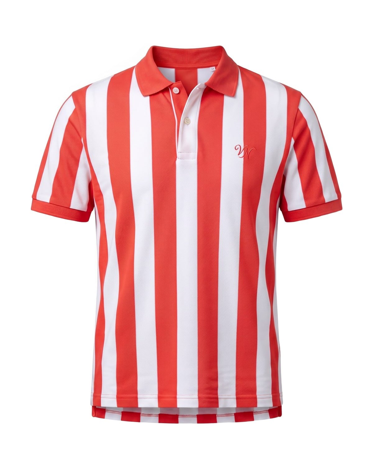 Cabana Stripe Polo in Red