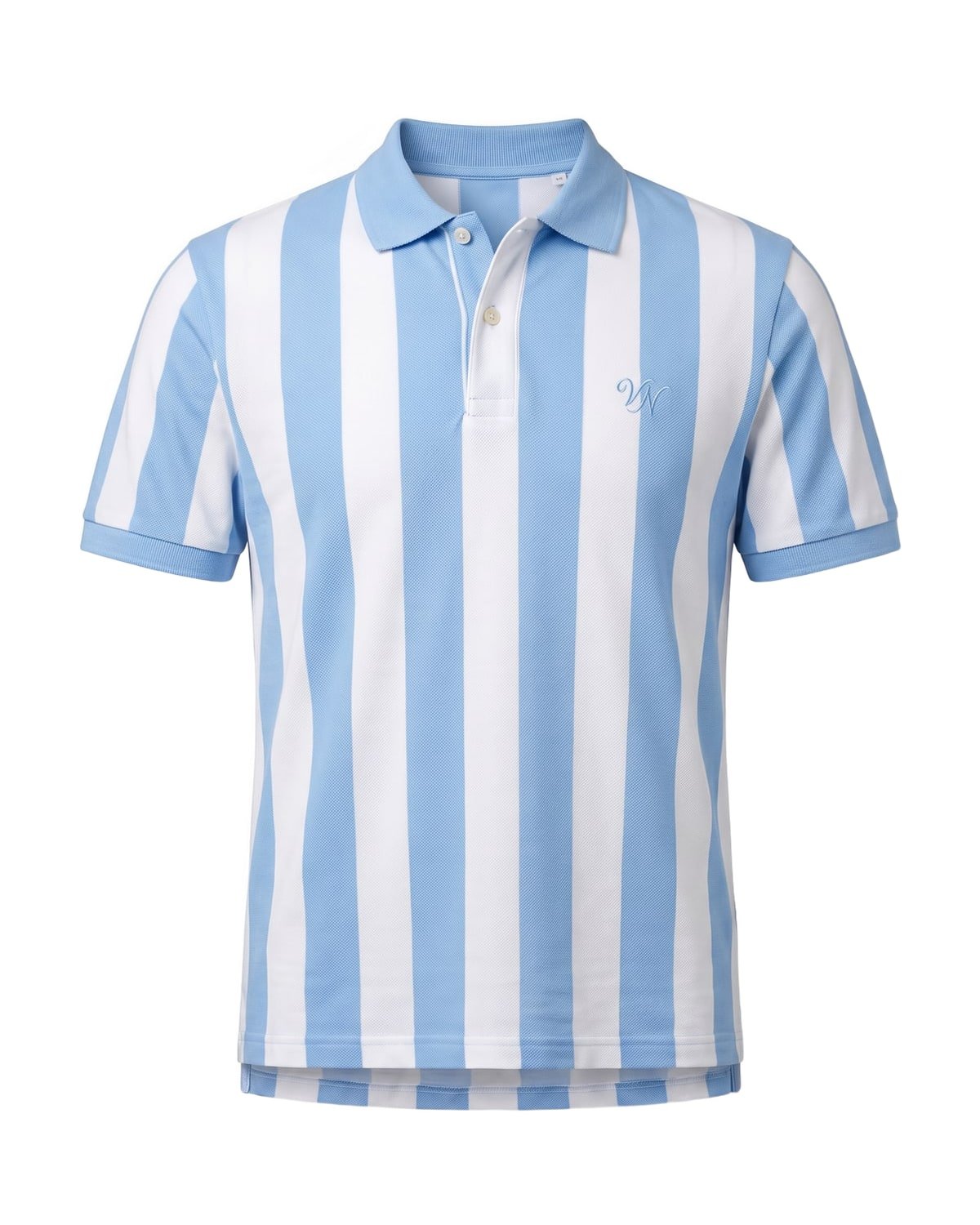 Cabana Stripe Polo in Sky