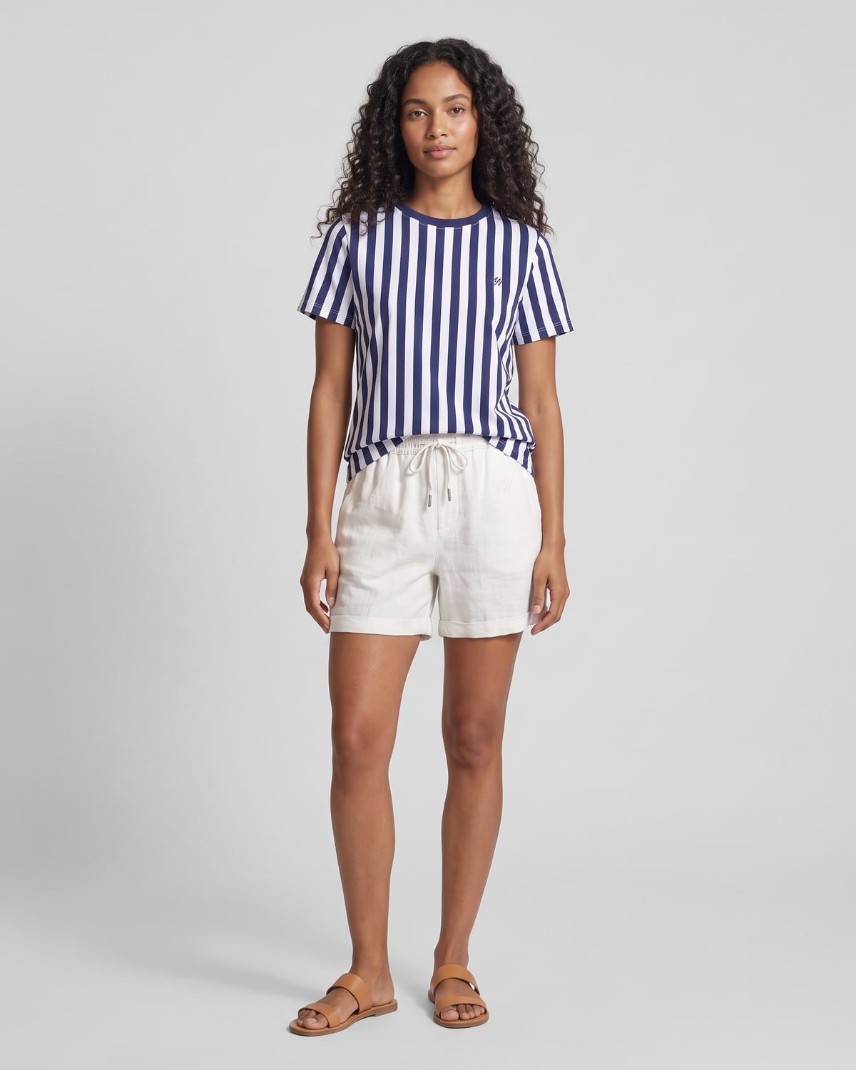 Cabana Stripe Tee, fabric detail