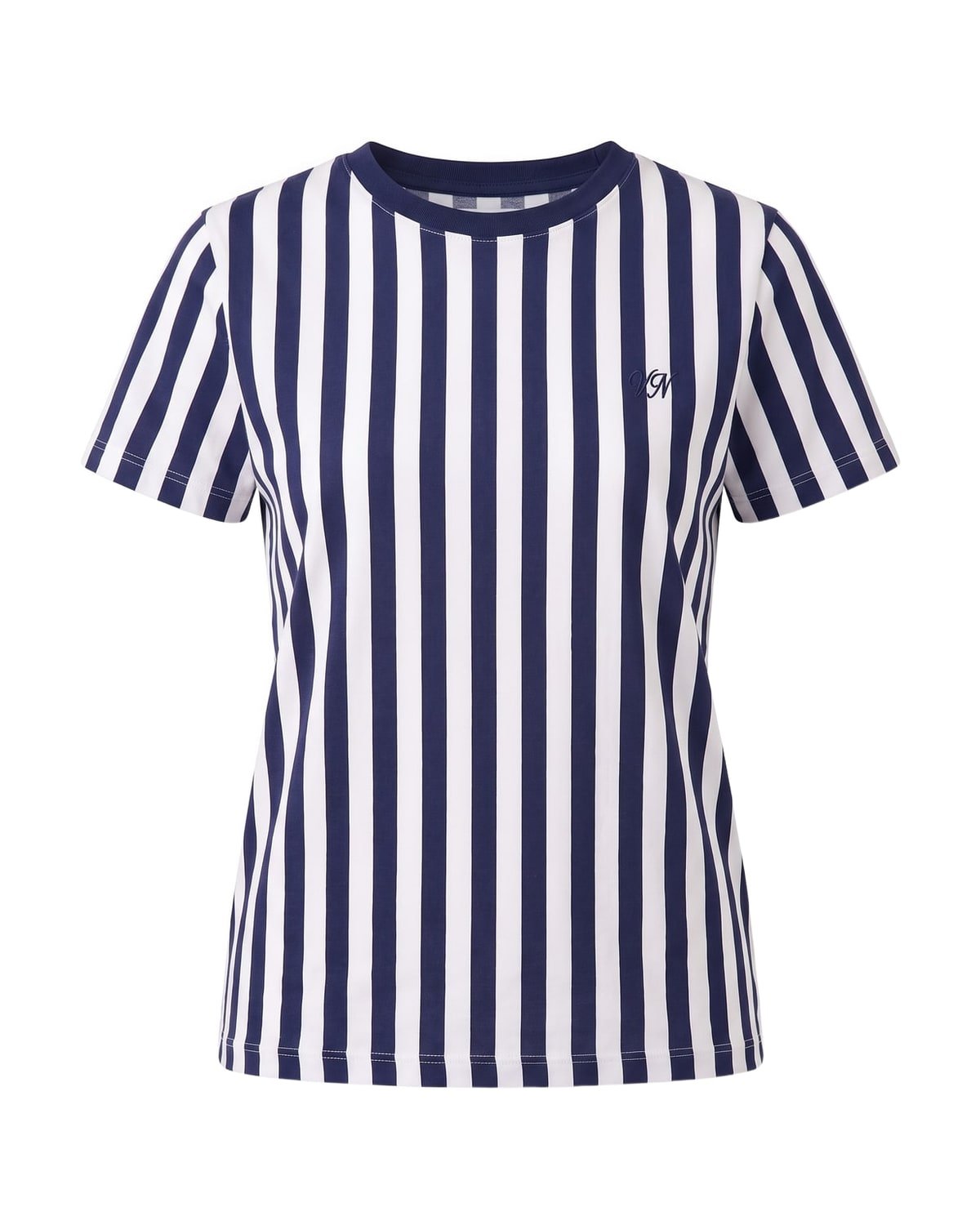 Cabana Stripe Tee in Navy
