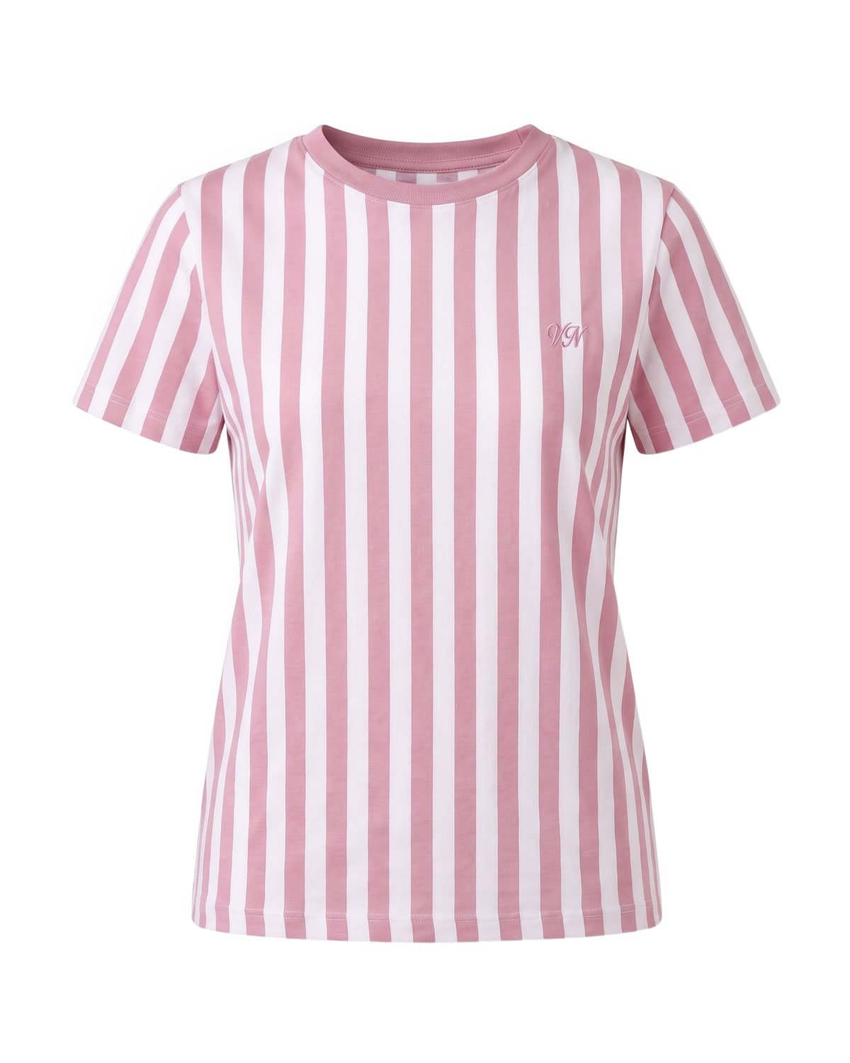 Cabana Stripe Tee in Pink