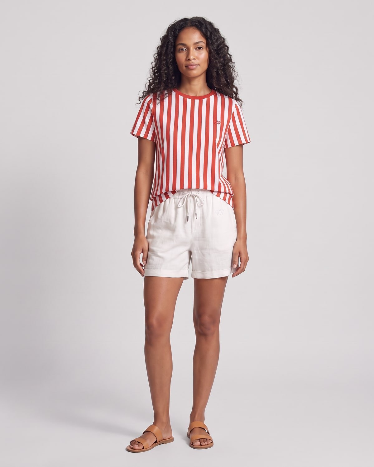 Cabana Stripe Tee, fabric detail