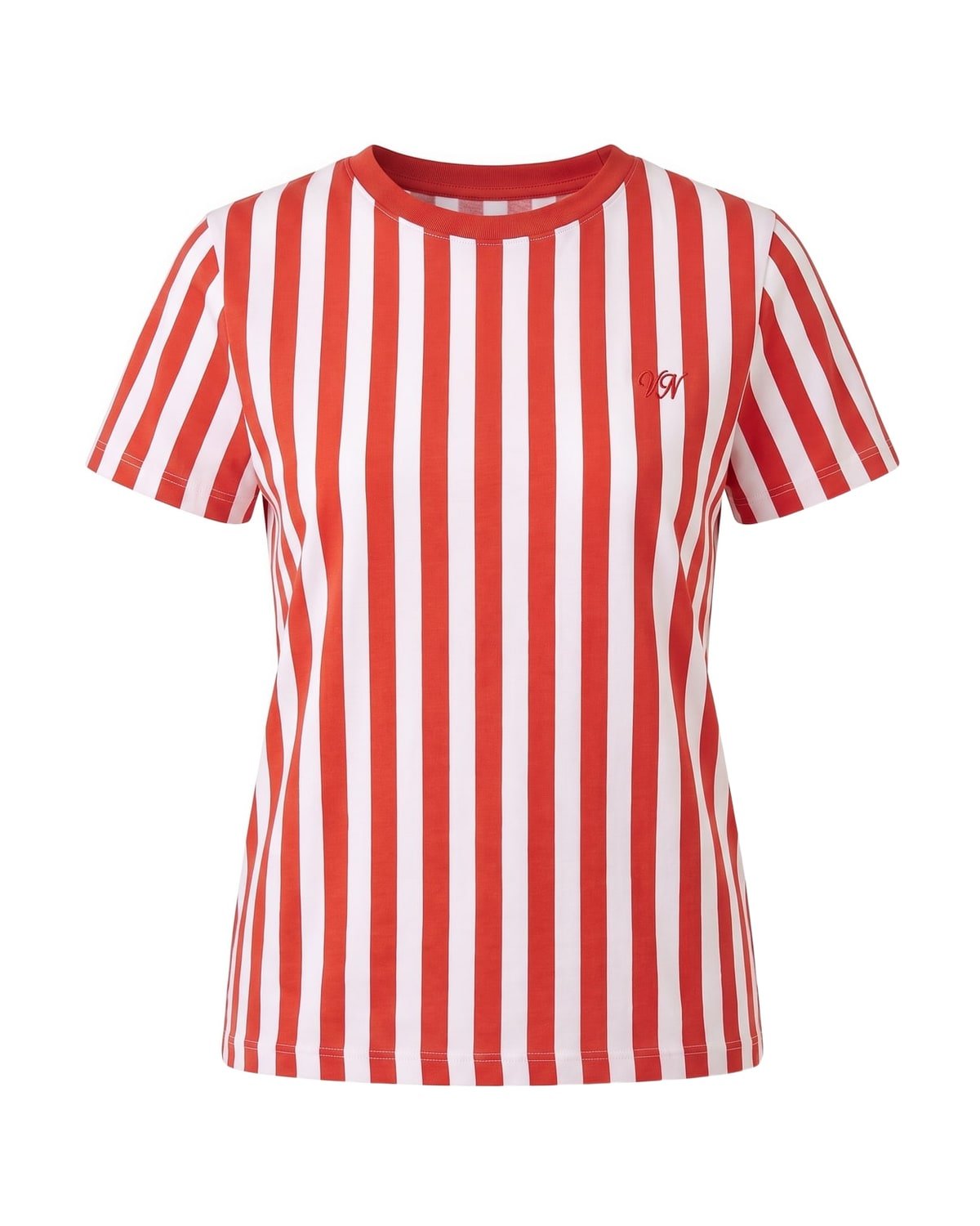 Cabana Stripe Tee in Red