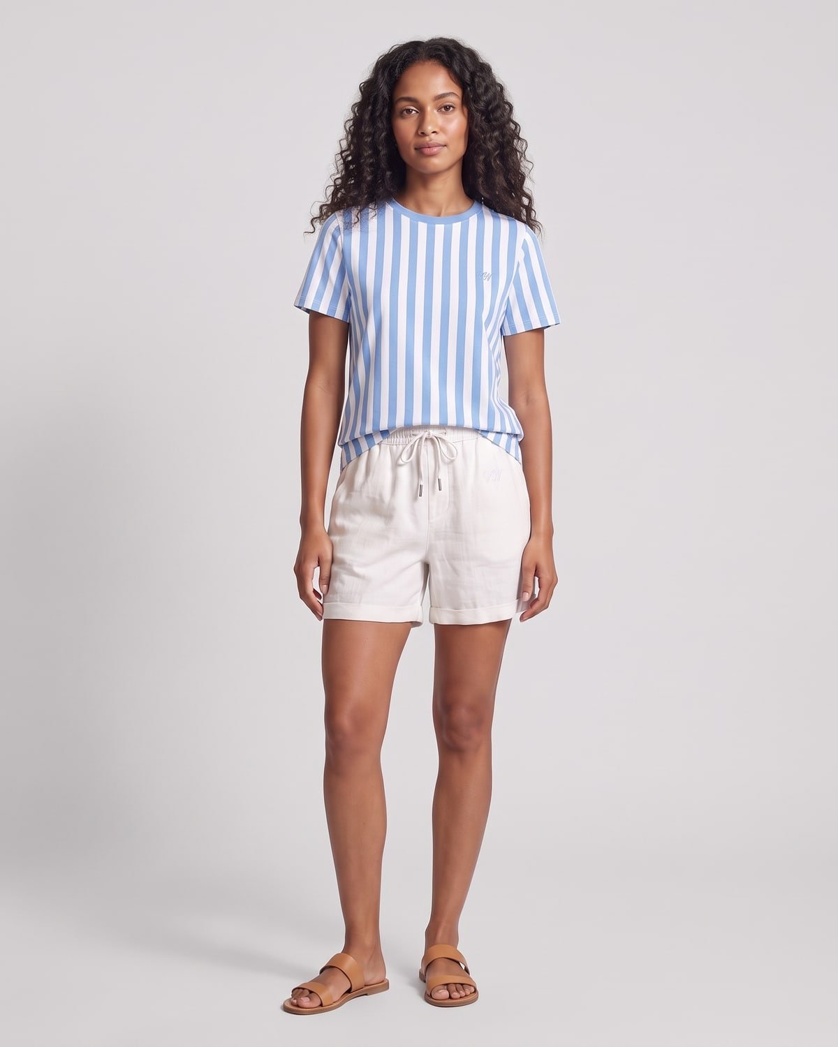 Cabana Stripe Tee, fabric detail