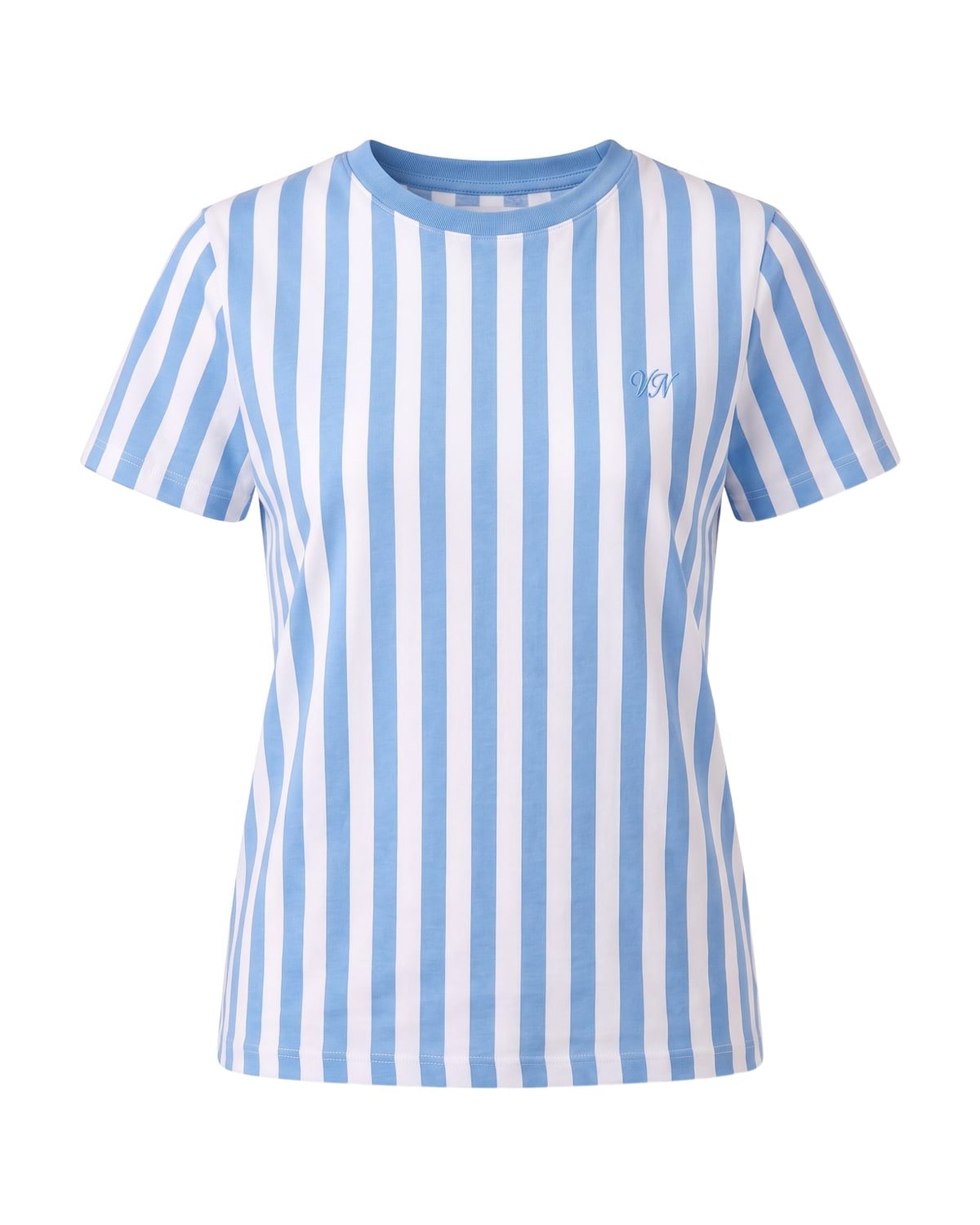 Cabana Stripe Tee in Sky