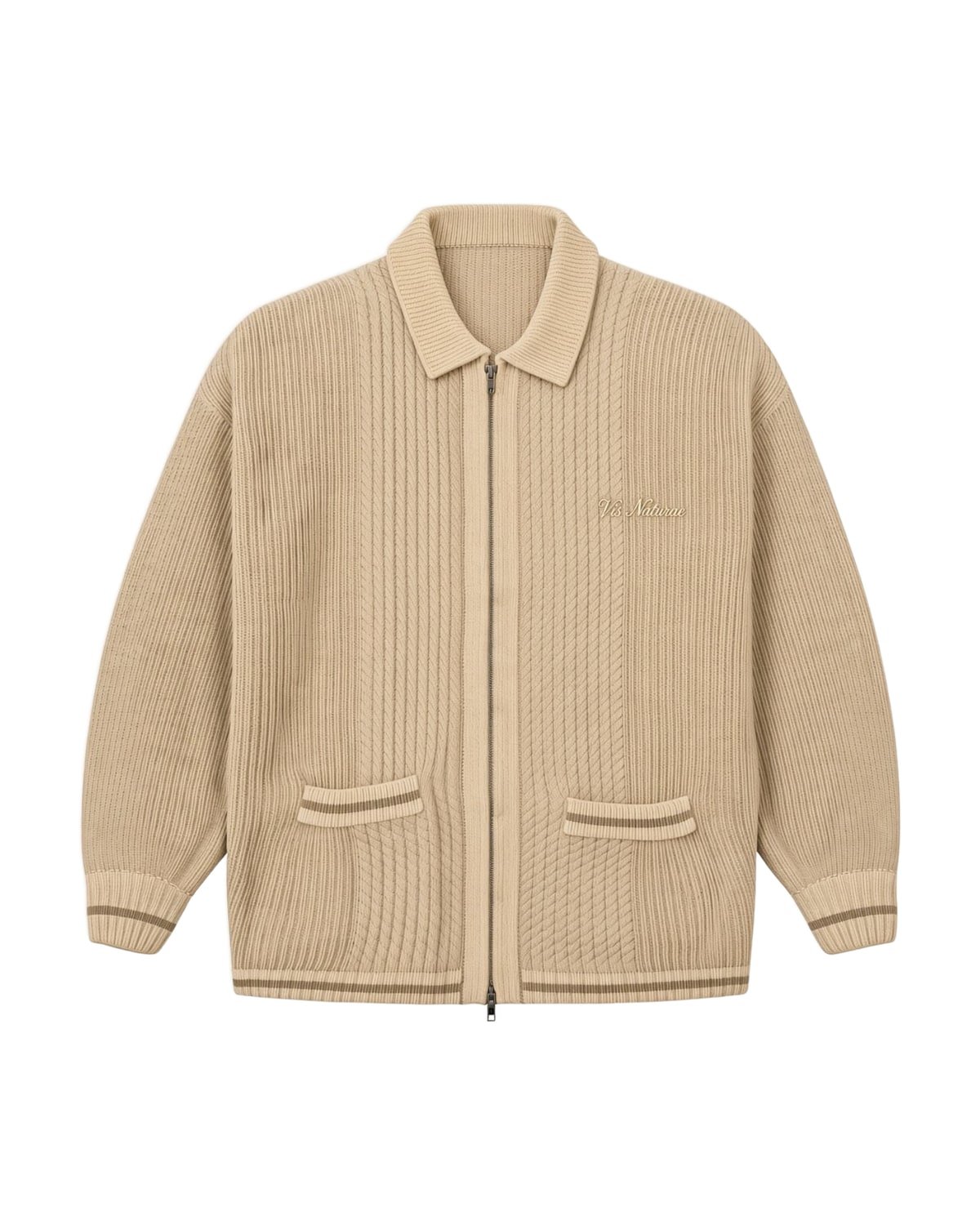 Clubhouse Knit Jacket in Sand