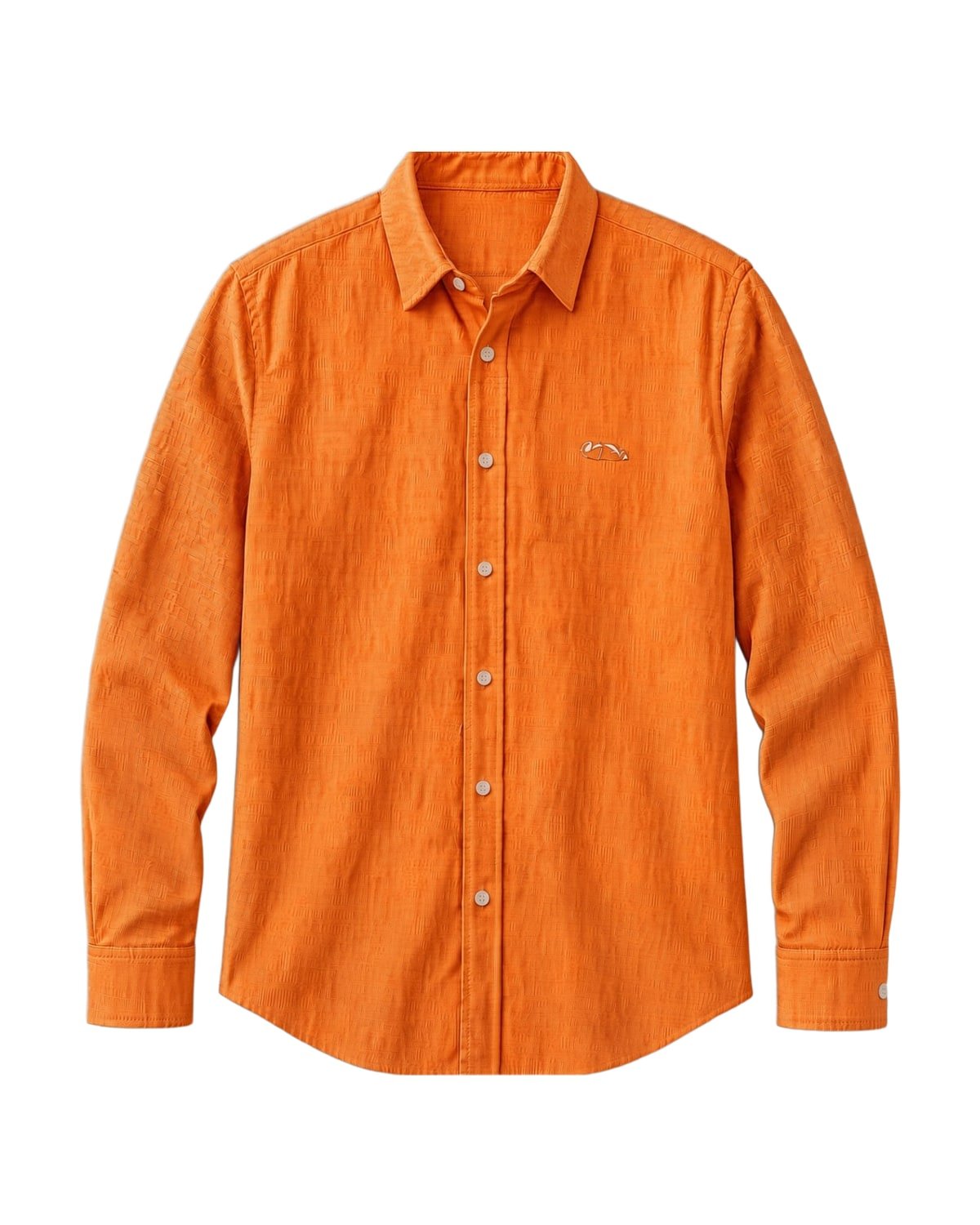 Corniche Linen Shirt in Clementine