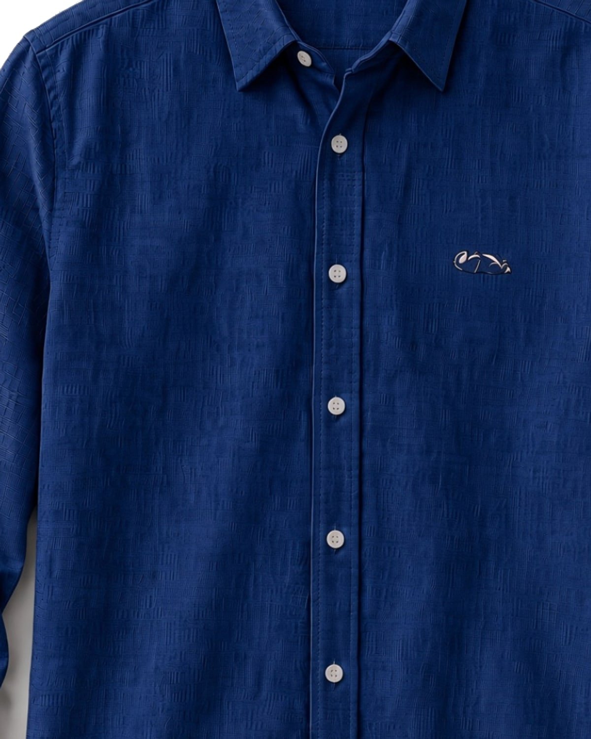 Corniche Linen Shirt, fabric detail