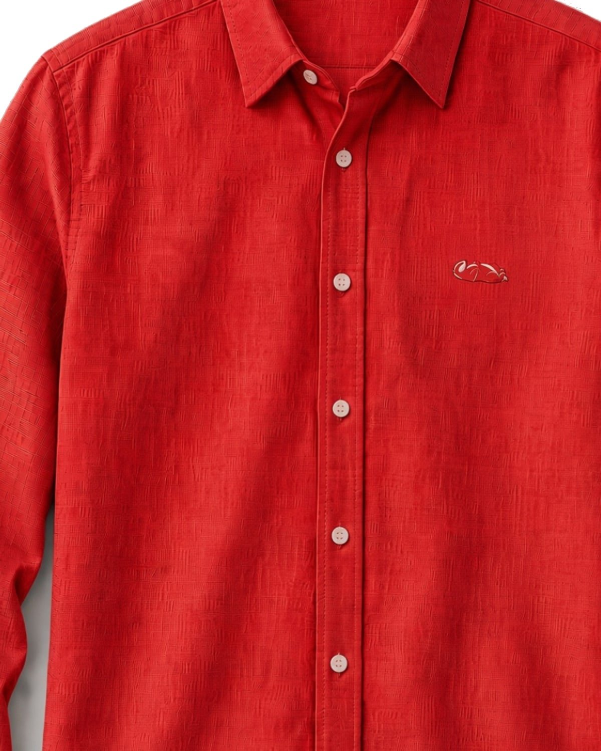 Corniche Linen Shirt, fabric detail