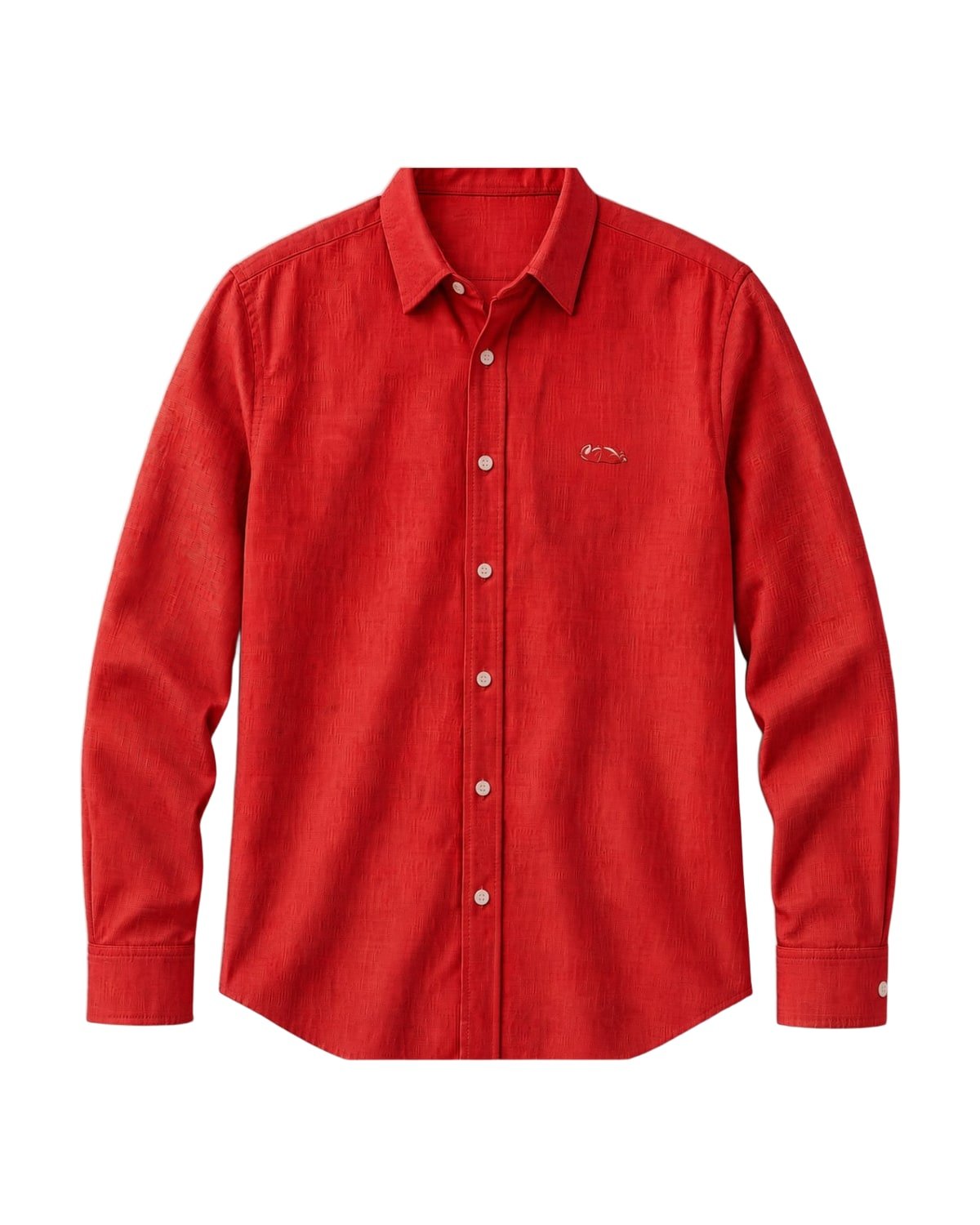Corniche Linen Shirt in Red