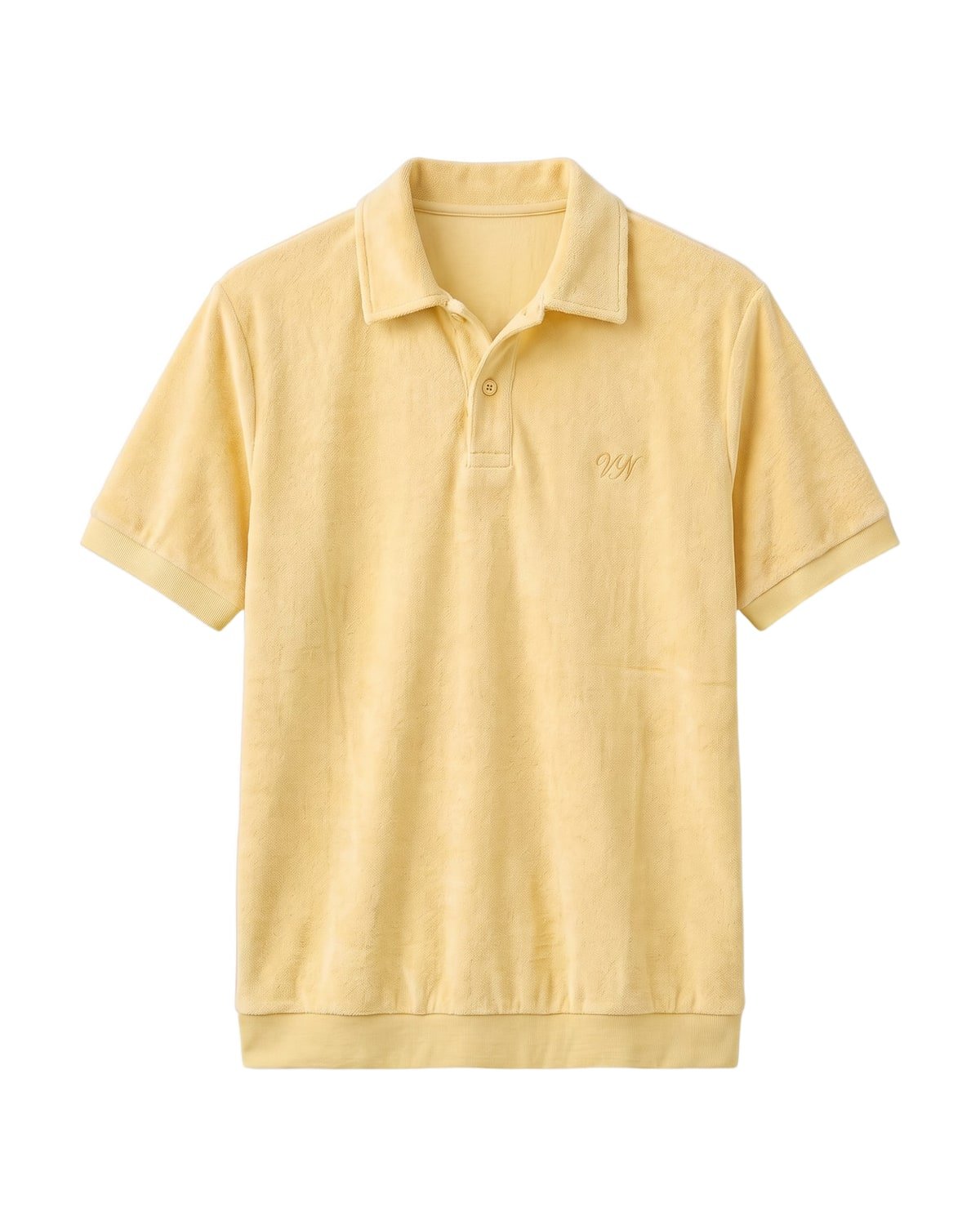 Cove Terry Polo in Lemon