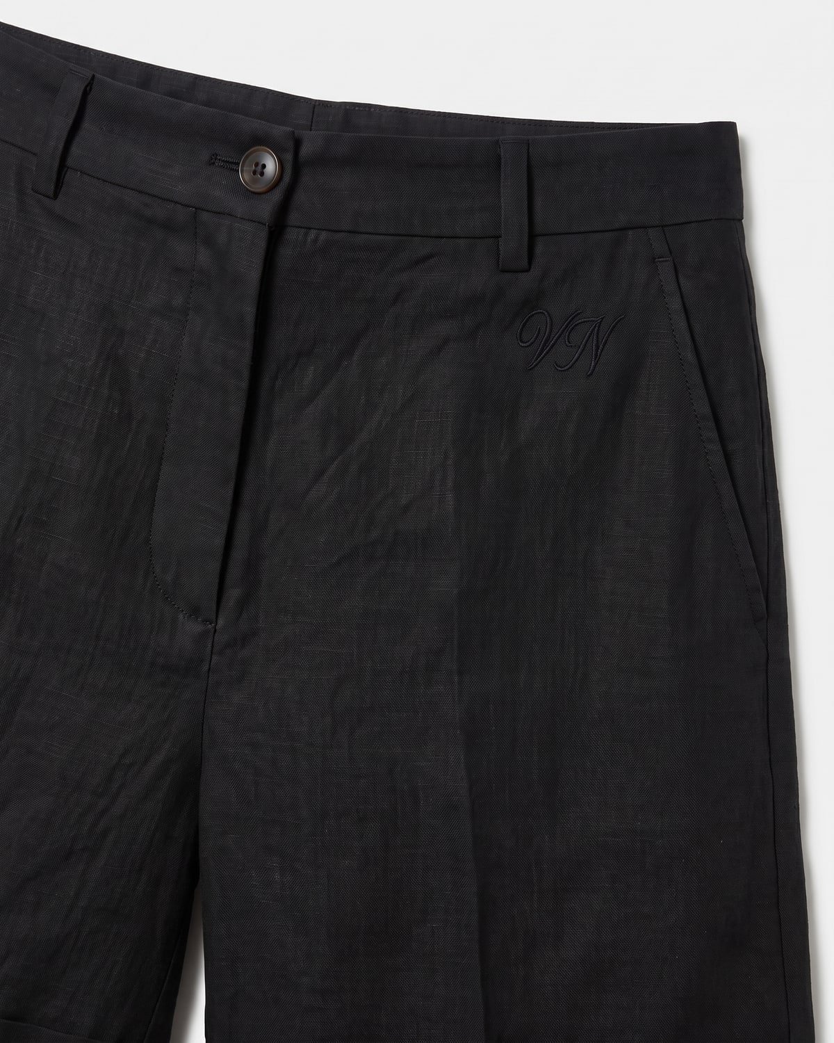 Esplanade Linen Short, fabric detail
