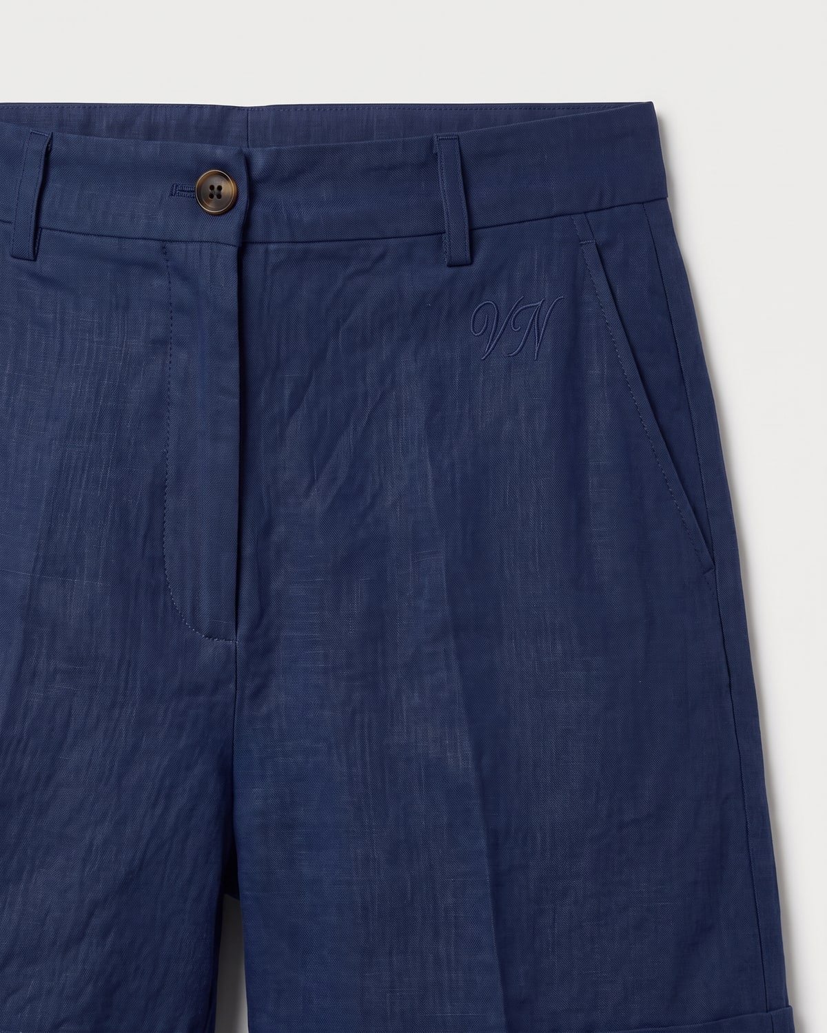 Esplanade Linen Short, fabric detail