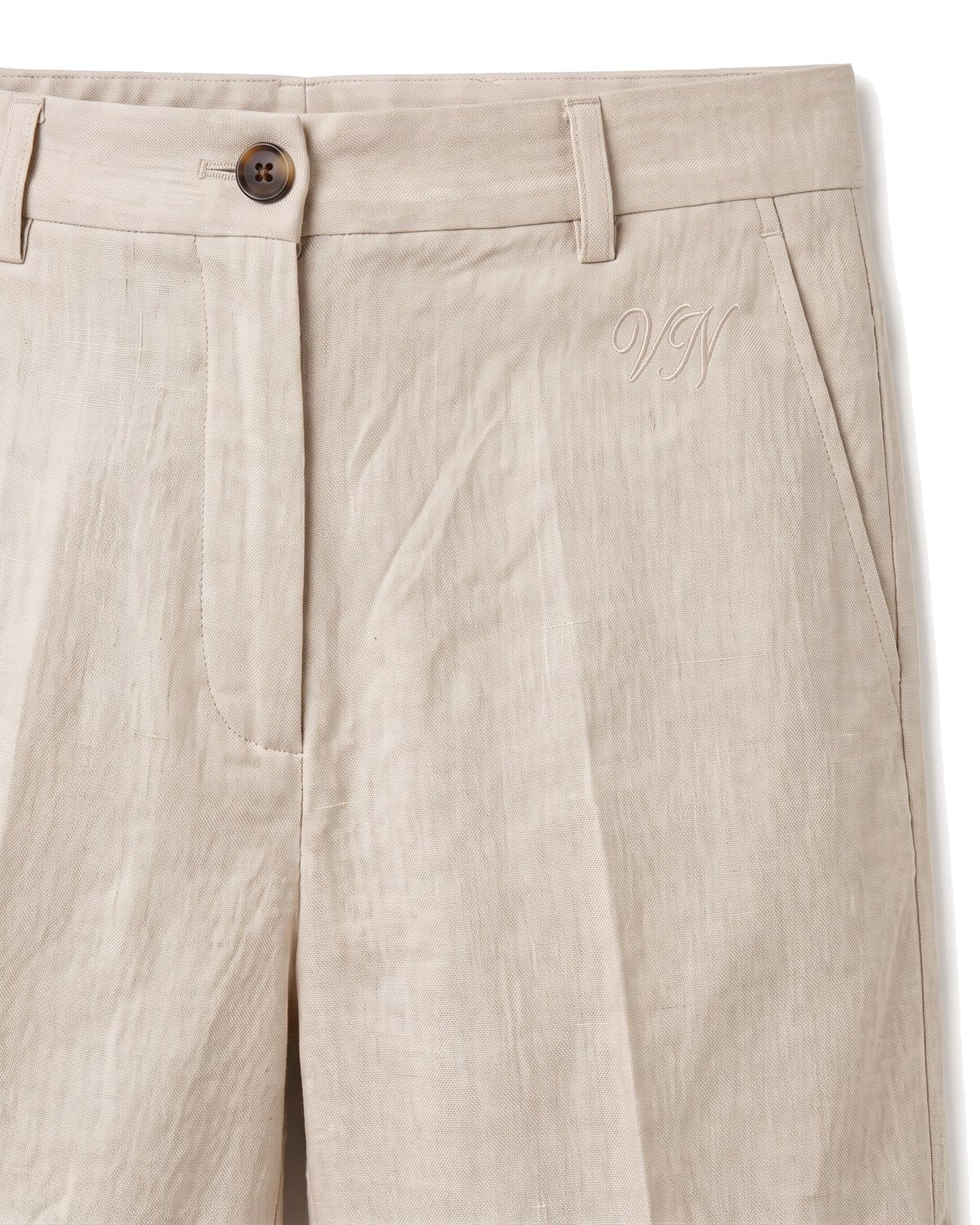 Esplanade Linen Short, fabric detail