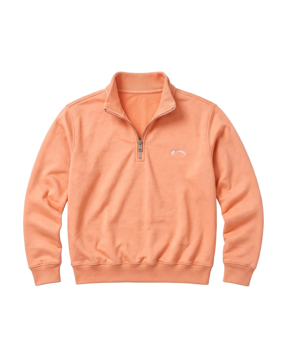 Harbour Quarter Zip in Clementine