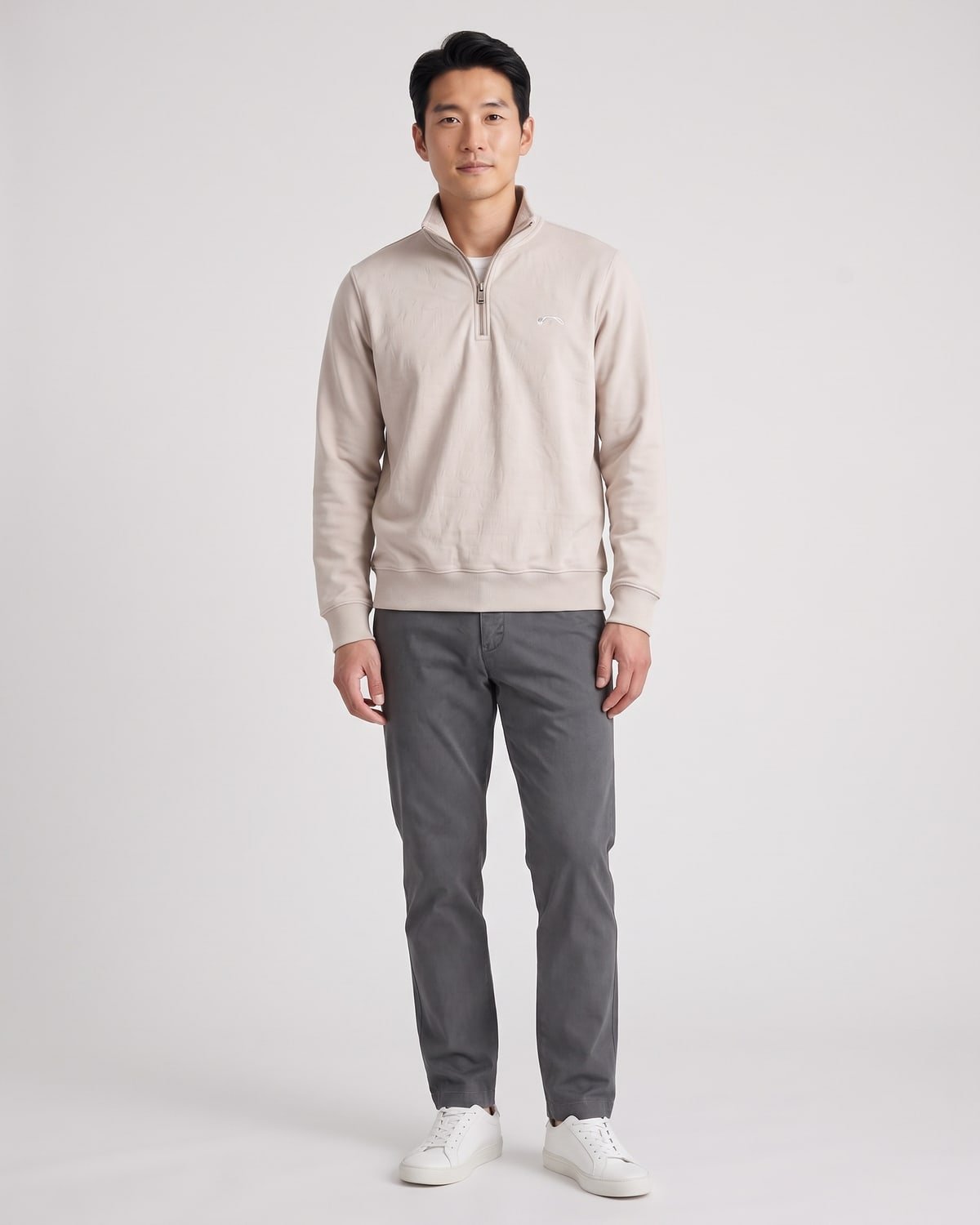 Harbour Quarter Zip, fabric detail