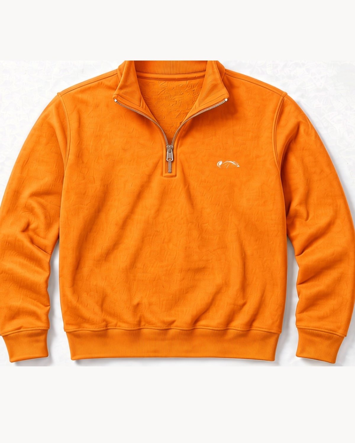 Harbour Quarter Zip in Orange
