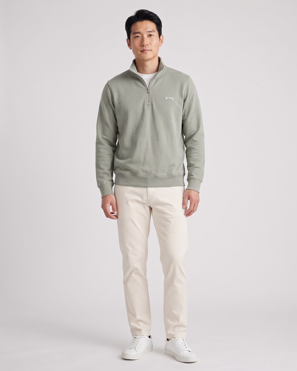 Harbour Quarter Zip, fabric detail