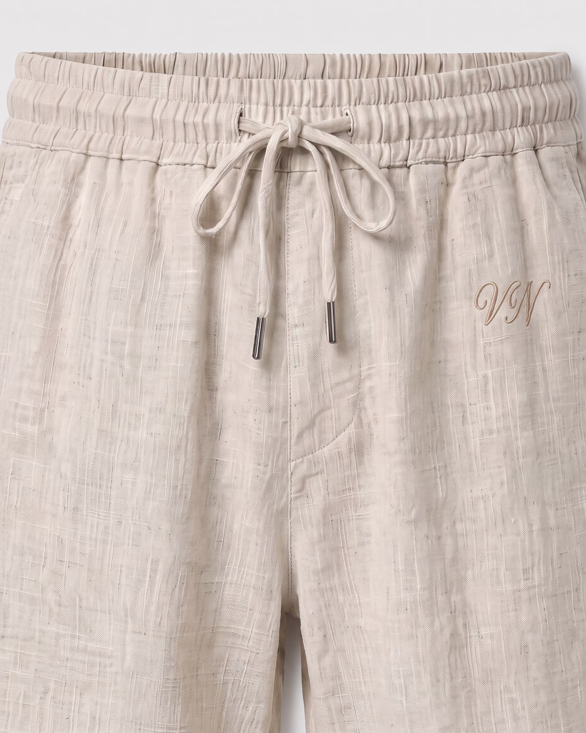 Jetty Linen Short, fabric detail