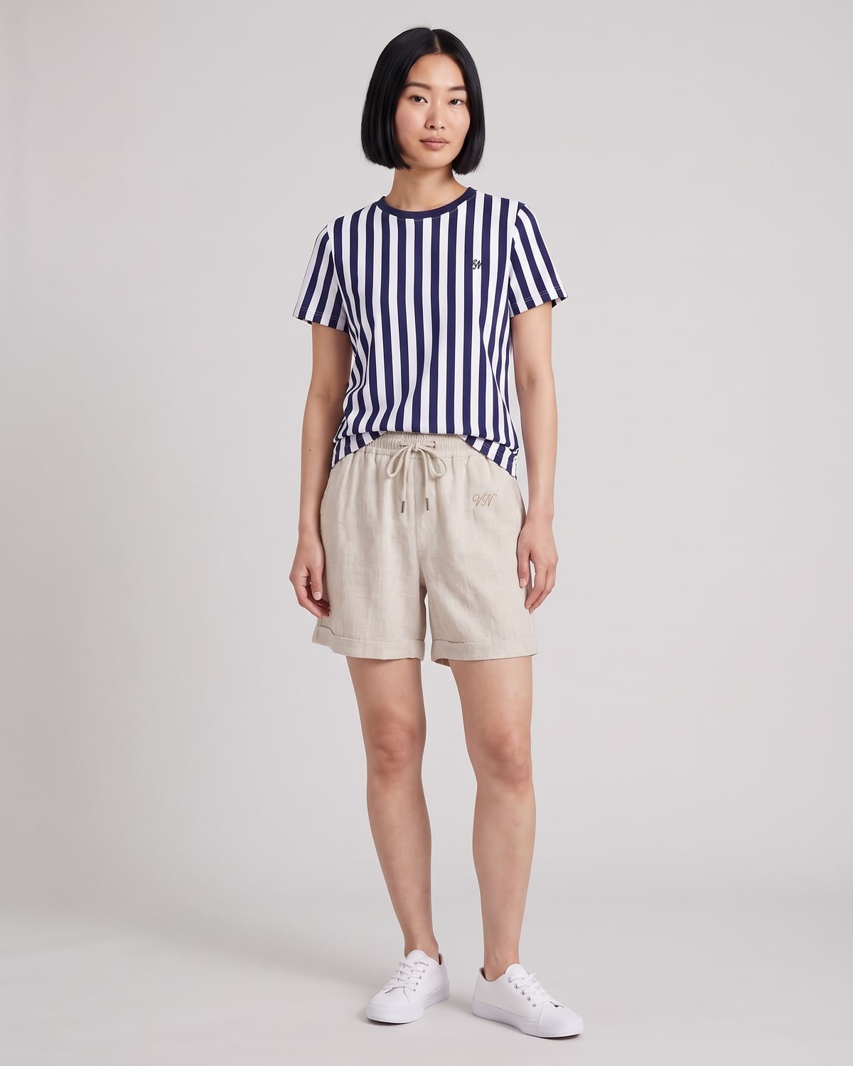 Jetty Linen Short, fabric detail