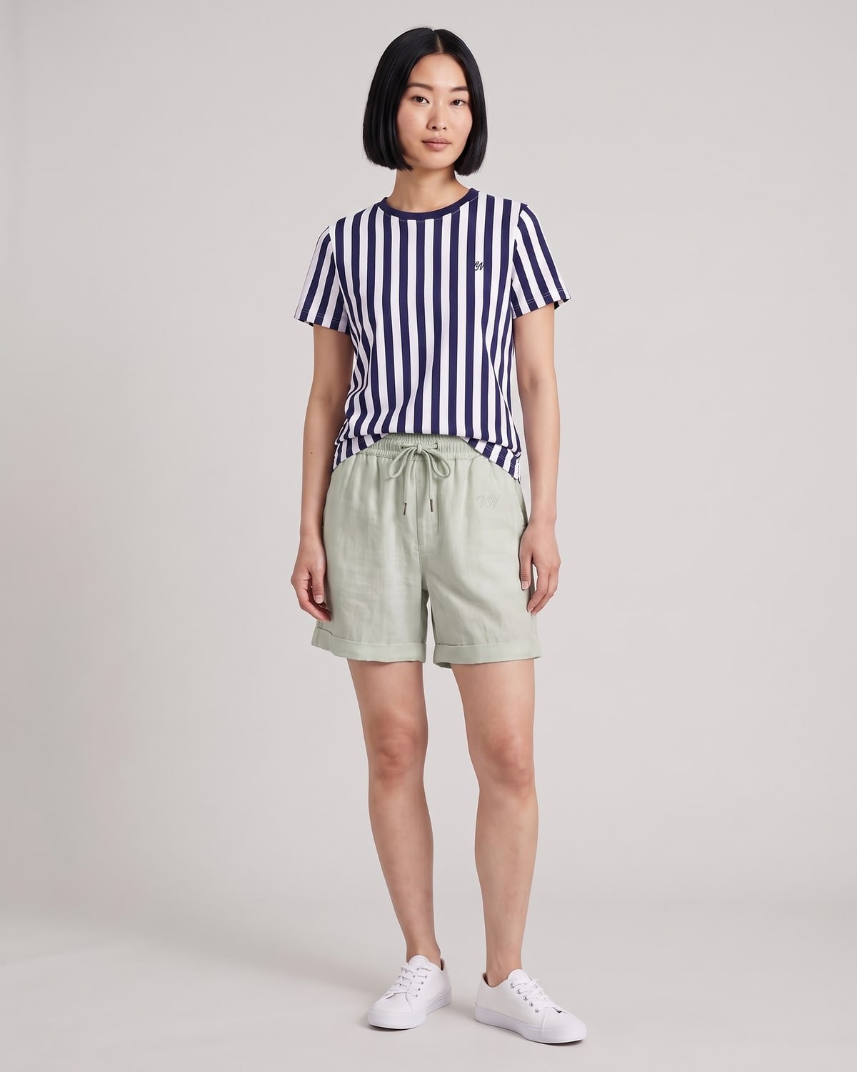 Jetty Linen Short, fabric detail