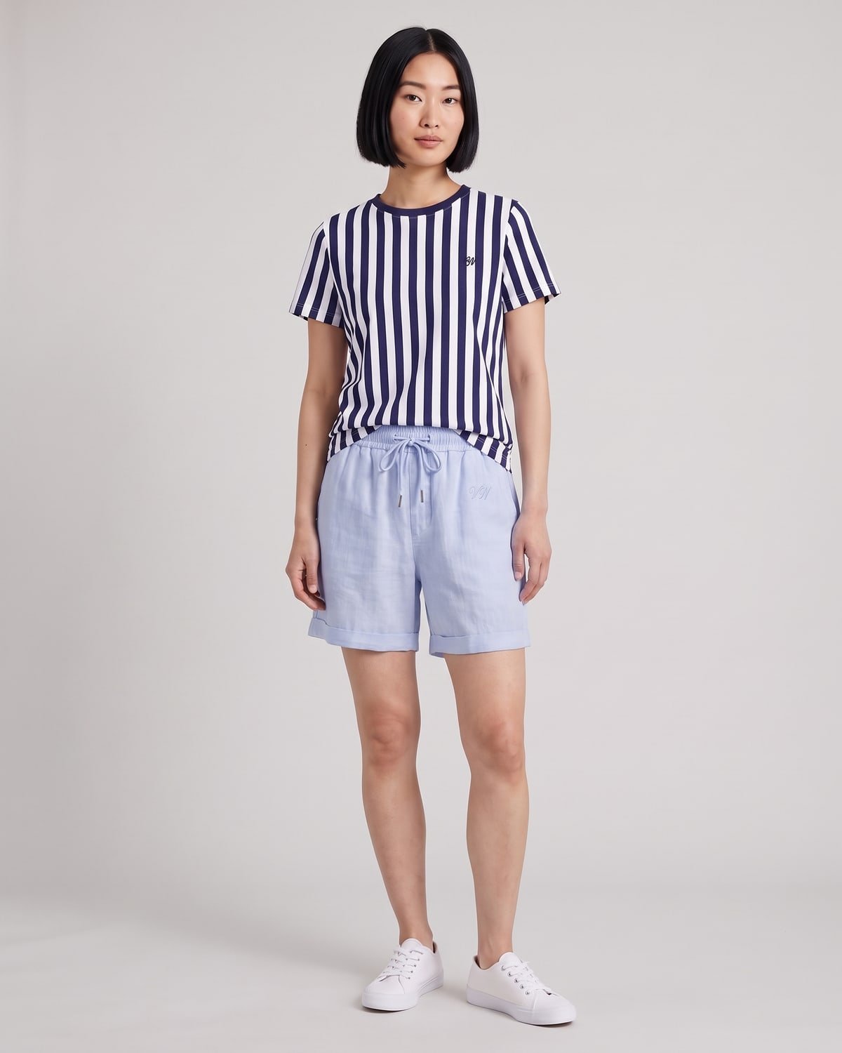 Jetty Linen Short, fabric detail