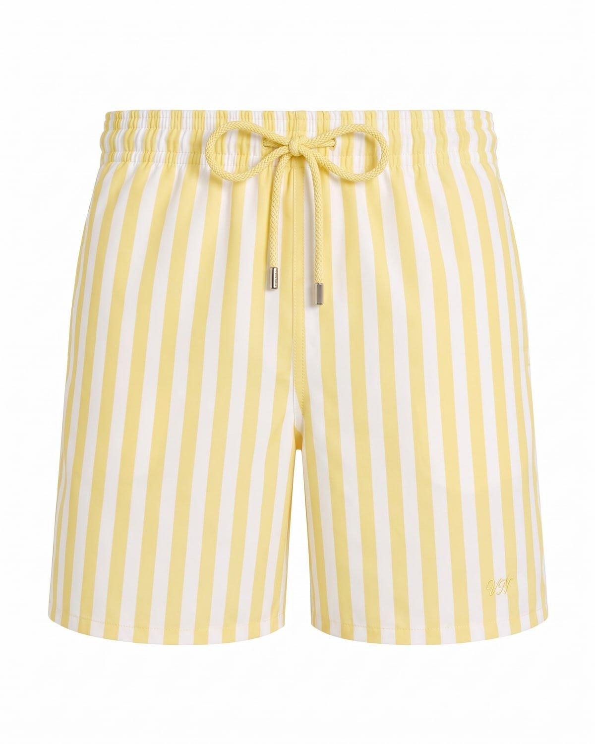 Lido Stripe Swim Short in Lemon Stripe