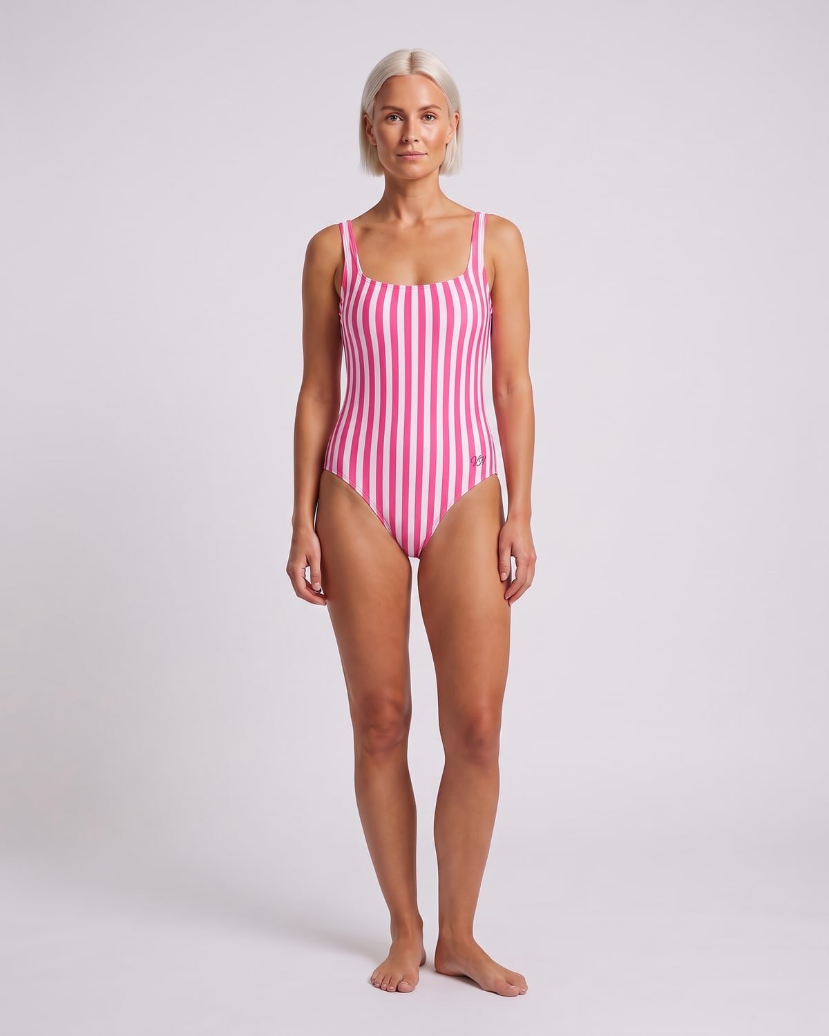Lido Stripe Swimsuit, fabric detail