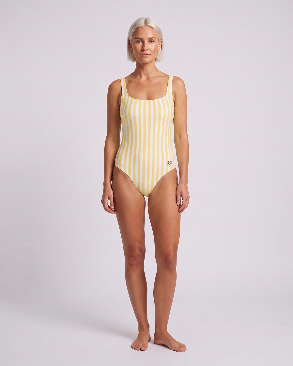 Lido Stripe Swimsuit, fabric detail