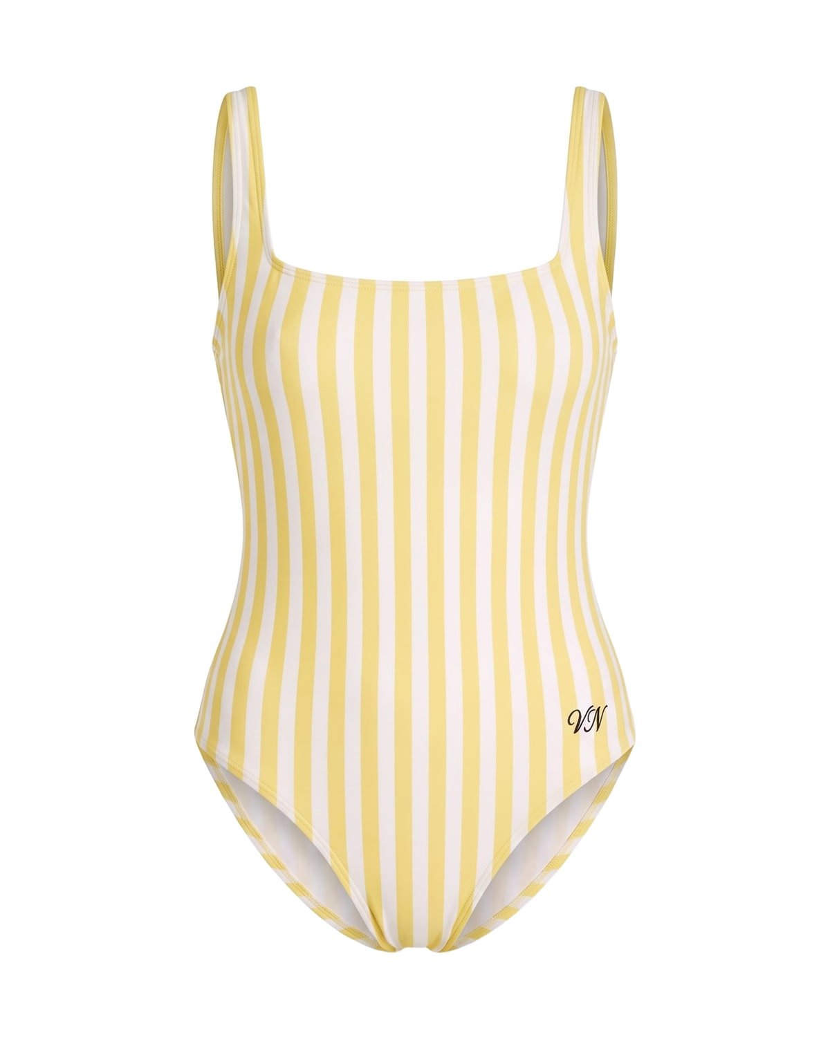 Lido Stripe Swimsuit in Lemon Stripe