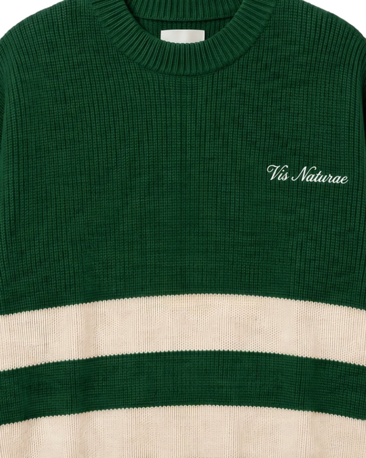 Mooring Stripe Crew, fabric detail