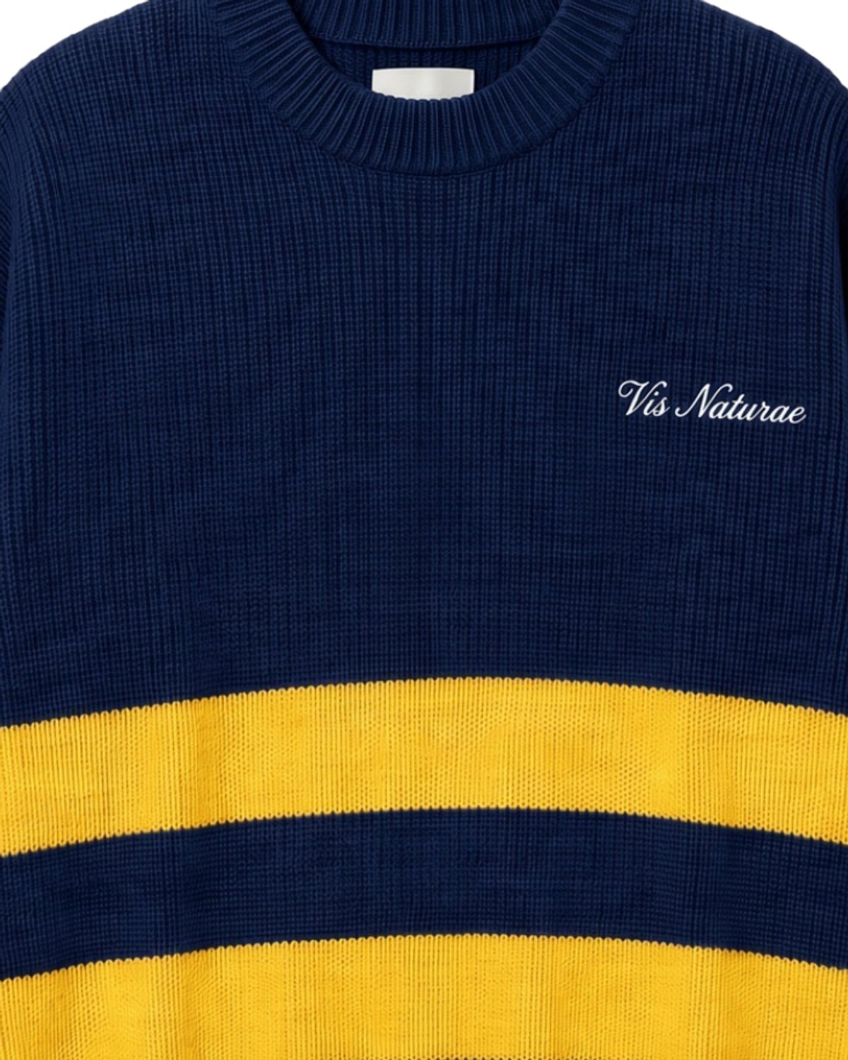 Mooring Stripe Crew, fabric detail