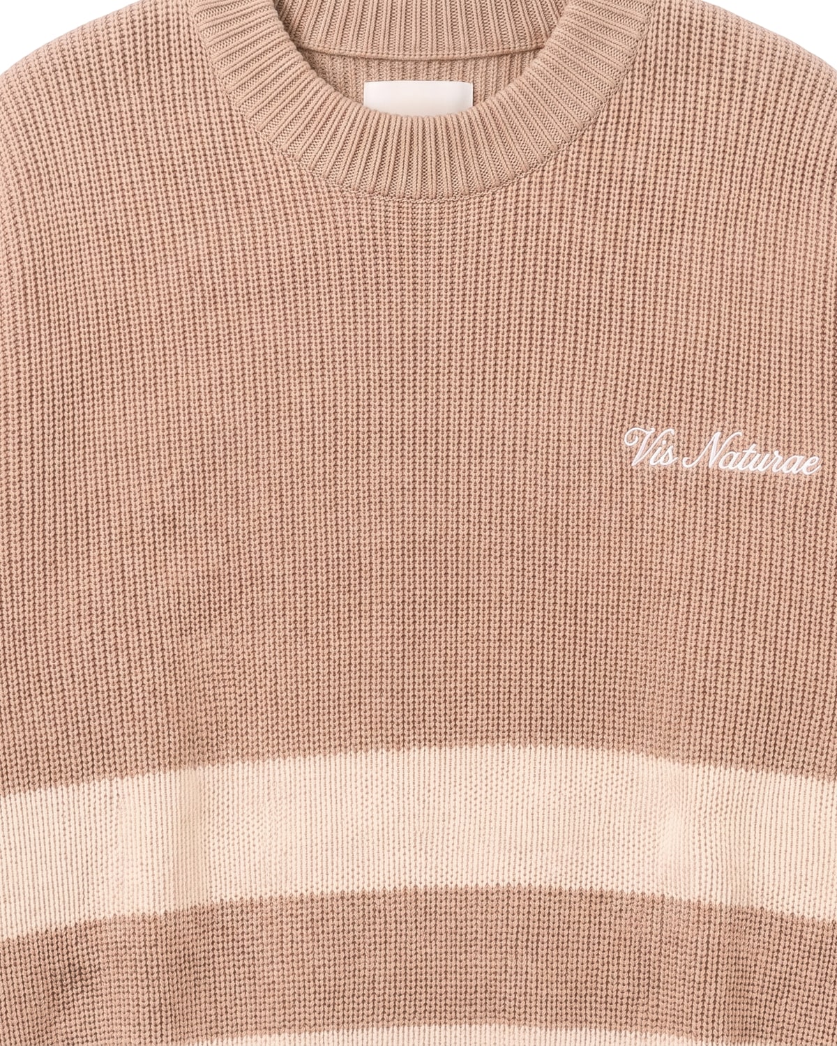 Mooring Stripe Crew, fabric detail