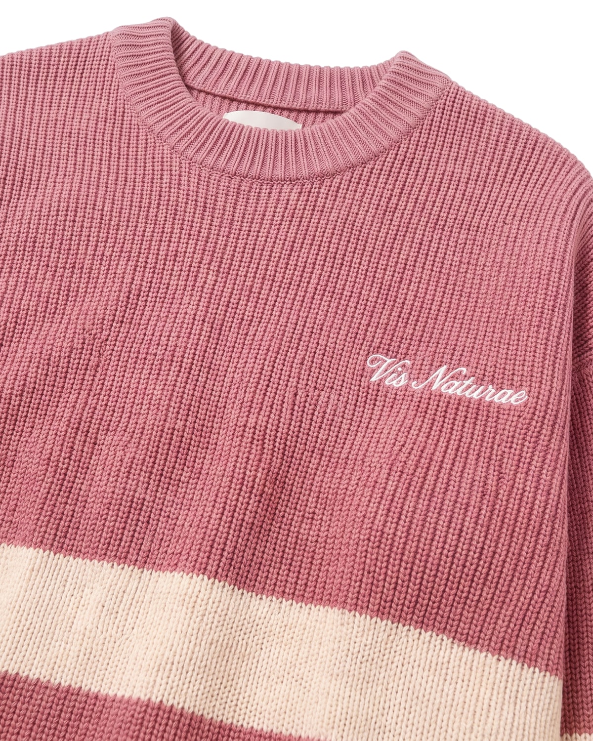Mooring Stripe Crew, fabric detail