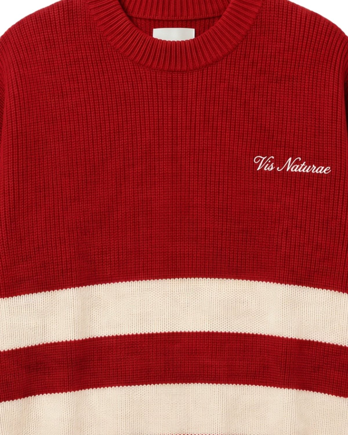 Mooring Stripe Crew, fabric detail