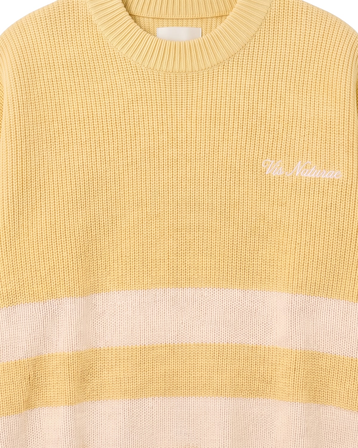 Mooring Stripe Crew, fabric detail