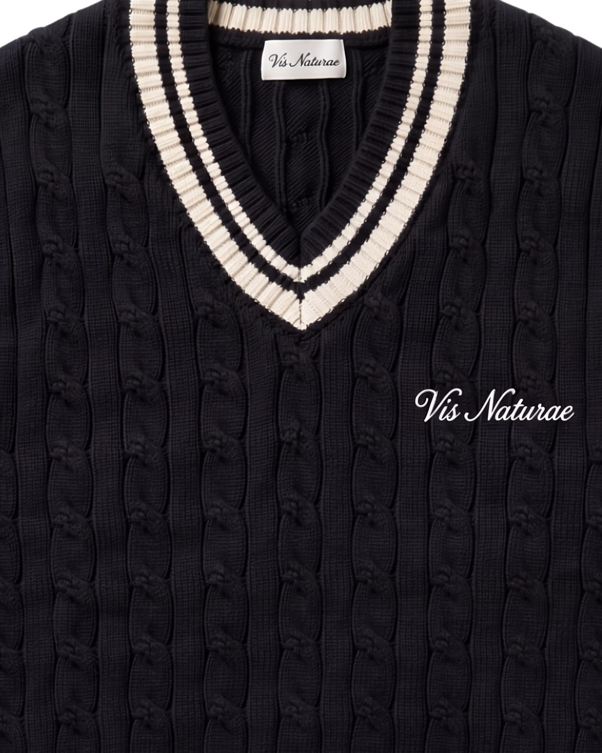 Pavilion Cable Vest, fabric detail