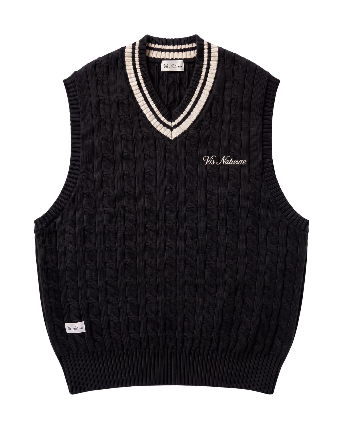 Pavilion Cable Vest in Black