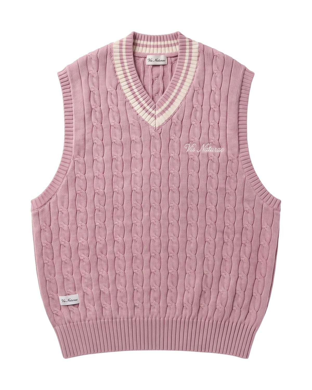 Pavilion Cable Vest in Pink