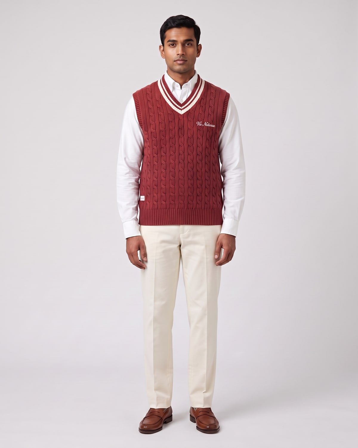 Pavilion Cable Vest, fabric detail