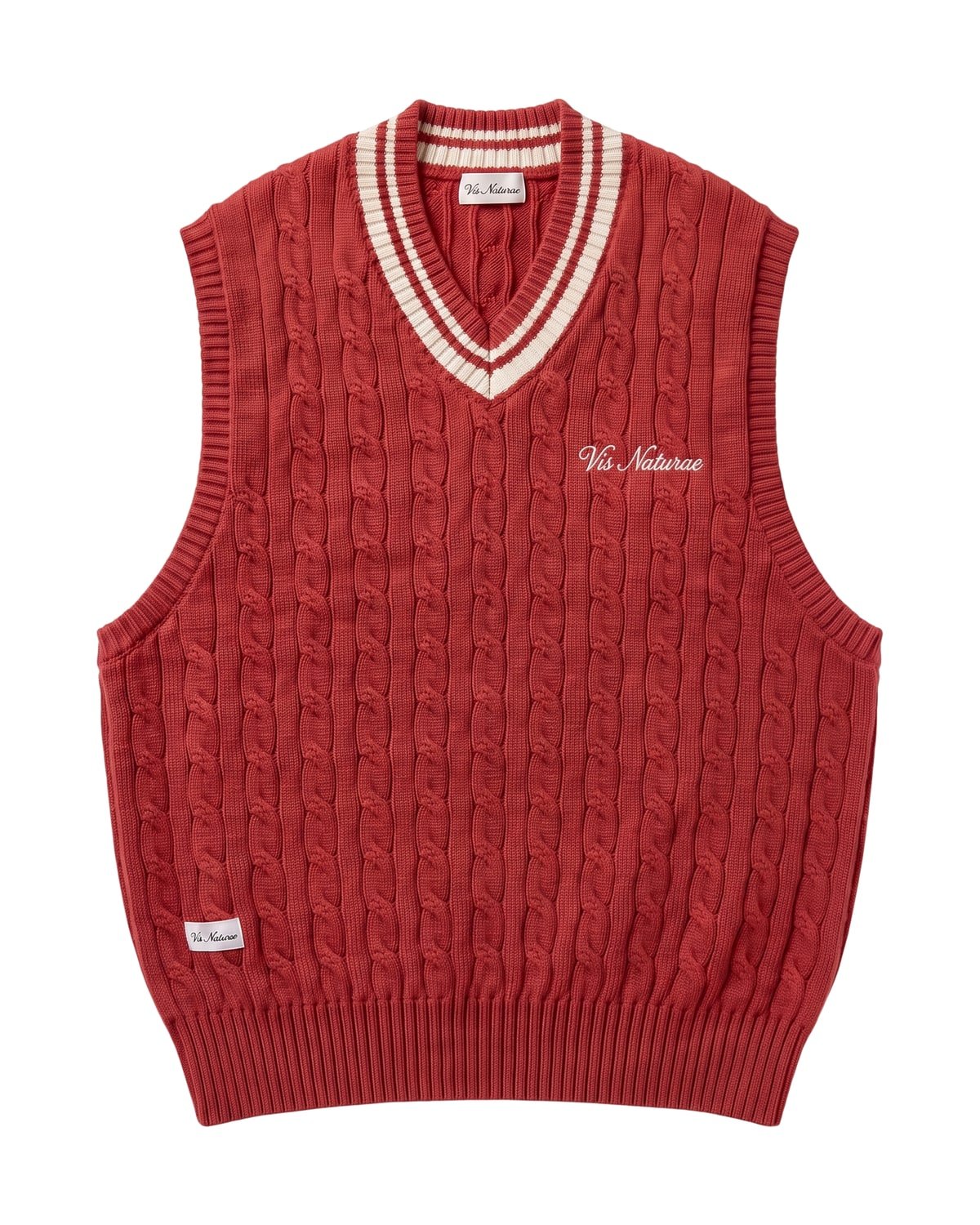 Pavilion Cable Vest in Red