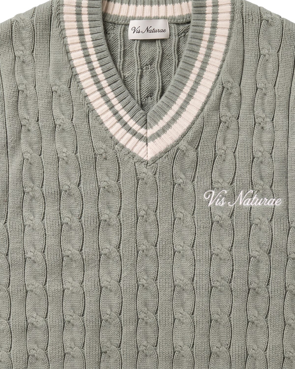 Pavilion Cable Vest, fabric detail